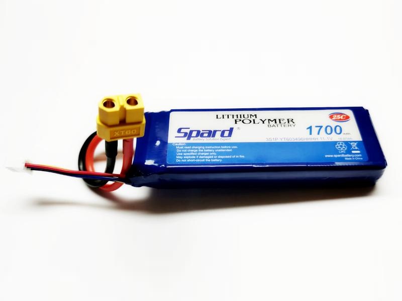 Аккумулятор Li-Po Spard 1700mAh, 11,1V, 25C, XT60 YT81303