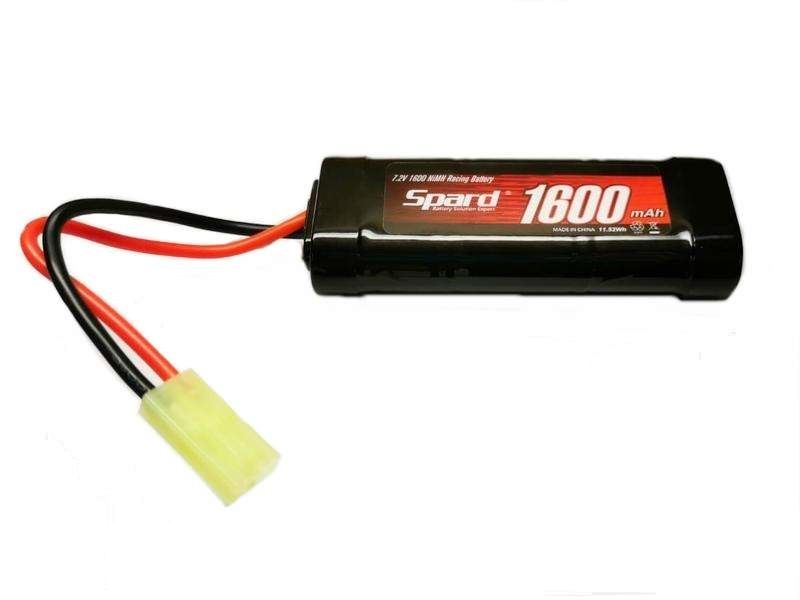 Аккумулятор Ni-Mh Spard SP16NM72MT, 1600 mAh, 7.2 V, Mini Tamiya для Himoto 1/16 и танков