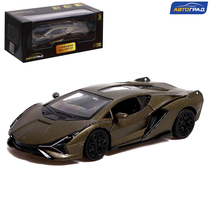 Автоград Машина металлическая LAMBORGHINI Sian FKP 37, 1:32, открываются двери, инерция, з