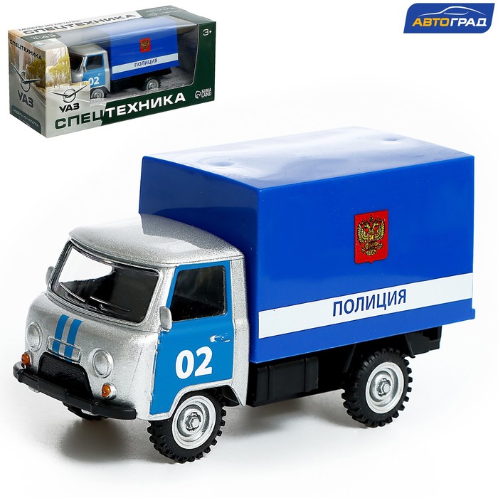 Автоград Машина металлическая «УАЗ 452. Полиция», инерция, 1:43