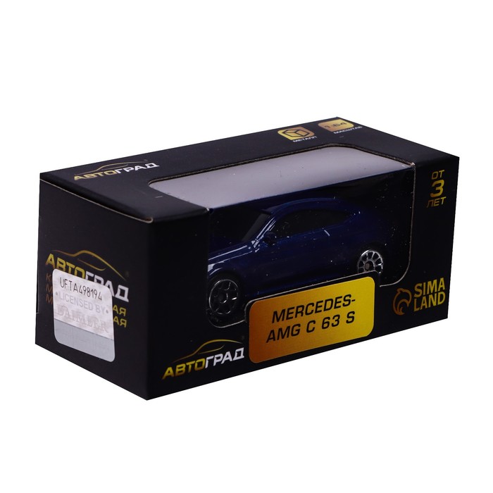 Автоград Mercedes-AMG C63 S Coupe, 1:64, синий 344991