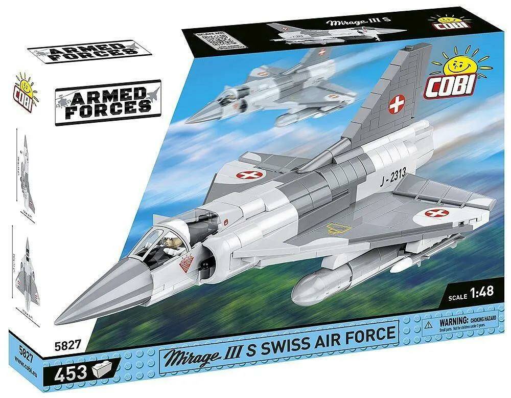 Cobi.Конструктор арт.5827 Самолет Mirage IIIS Swiss Air Force 453 дет.