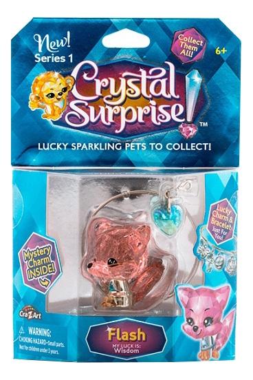 Crystal surprise 45708 кристал сюрприз фигурка лисенок + браслет и подвески