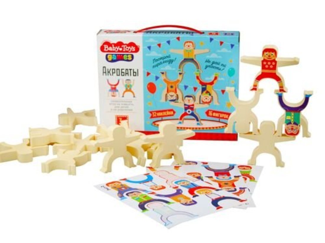 Десятое Королевство Baby Toys, Акробаты, деревянный