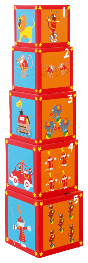 Детские кубики SCRATCH Stacking Tower Сircus 618105