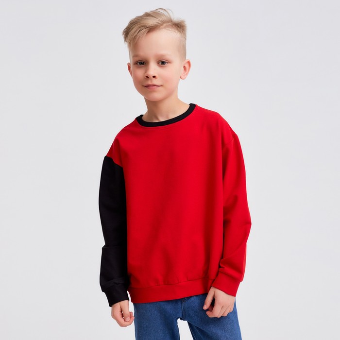 Джемпер для мальчика MINAKU: Casual Collection KIDS цвет красный, рост 11