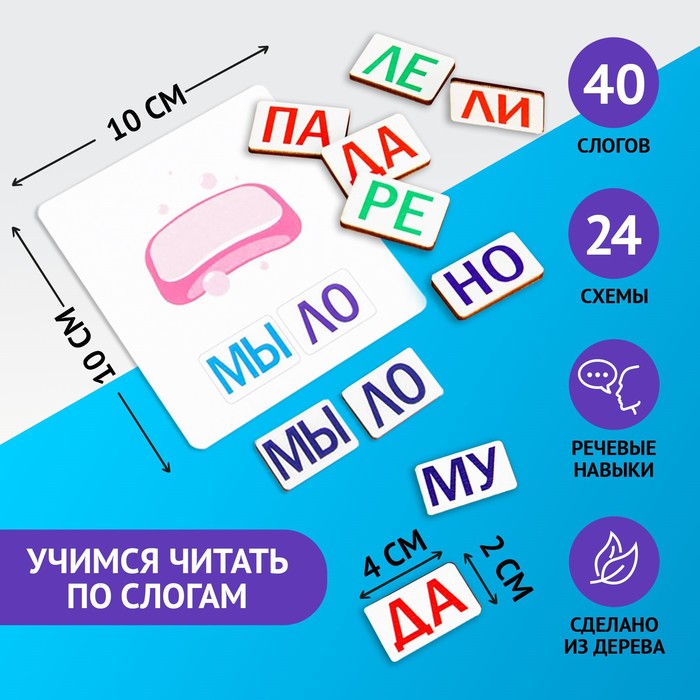 Дидактические игры и материалы Учимся читать по слогам П2