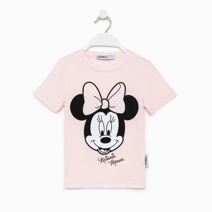 Футболка детская Disney Minnie Mouse, рост 110-116 (32), розовый МИКС