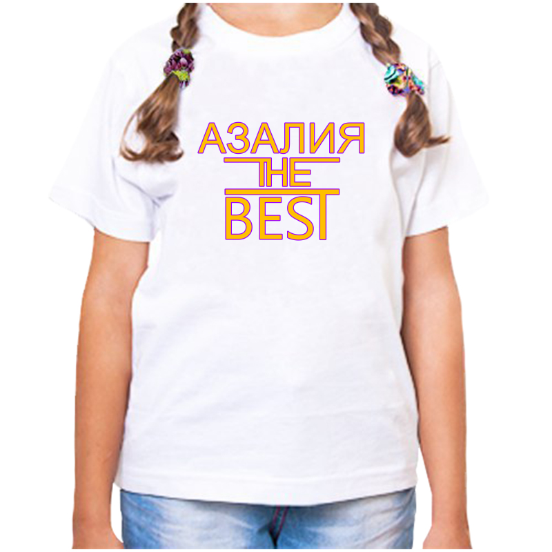 Футболка девочке белая 28 р-р азалия the best