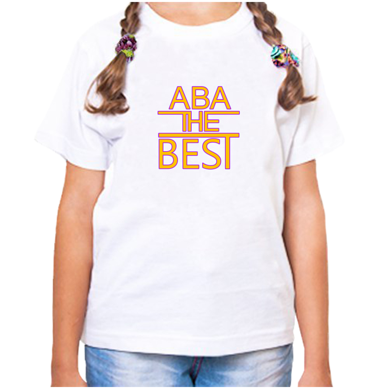 Футболка девочке белая 32 р-р ава the best