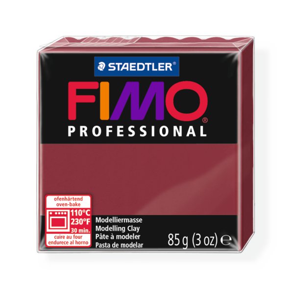 Глина полимерная Professional , запекаемая, 85 грамм, бордо Staedtler / FIMO 8004-23