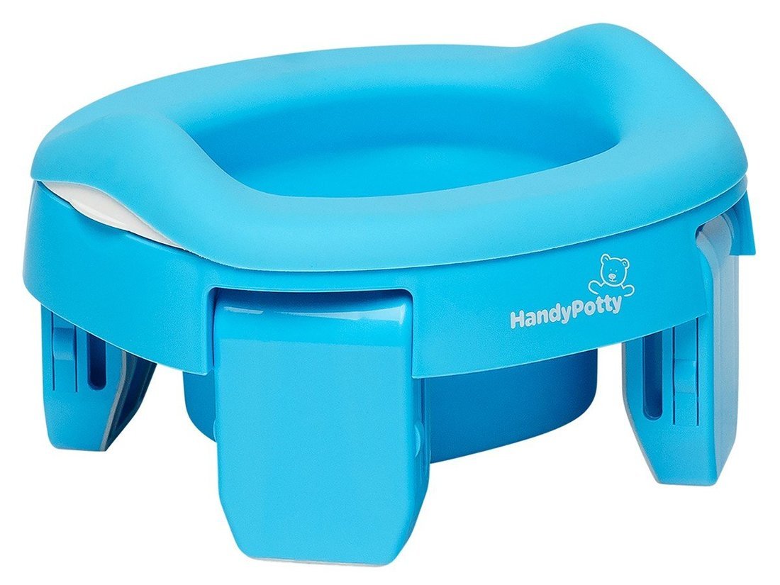 Горшок дорожный Roxy Kids HandyPotty 3в1 голубой + с универсальной вкладкой