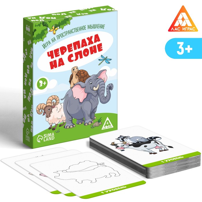 Игра на пространственное мышление Черепаха на слоне, 3+