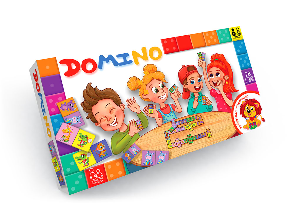 Игра настольная Danko Toys Домино детское DT G-DMN-03