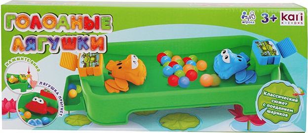 Игра настольная Голодные лягушки Kari Kids K7304