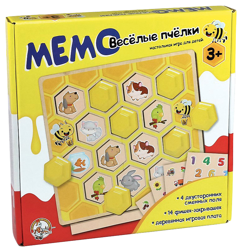 Игра настольная мемо Веселые пчелки