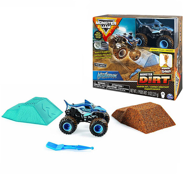 Игровой набор Monster Jam с машинкой и кинетическим песком