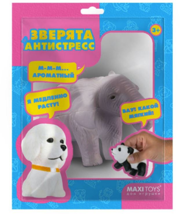 Игрушка-антистресс Слон, 12 см MaxiToys