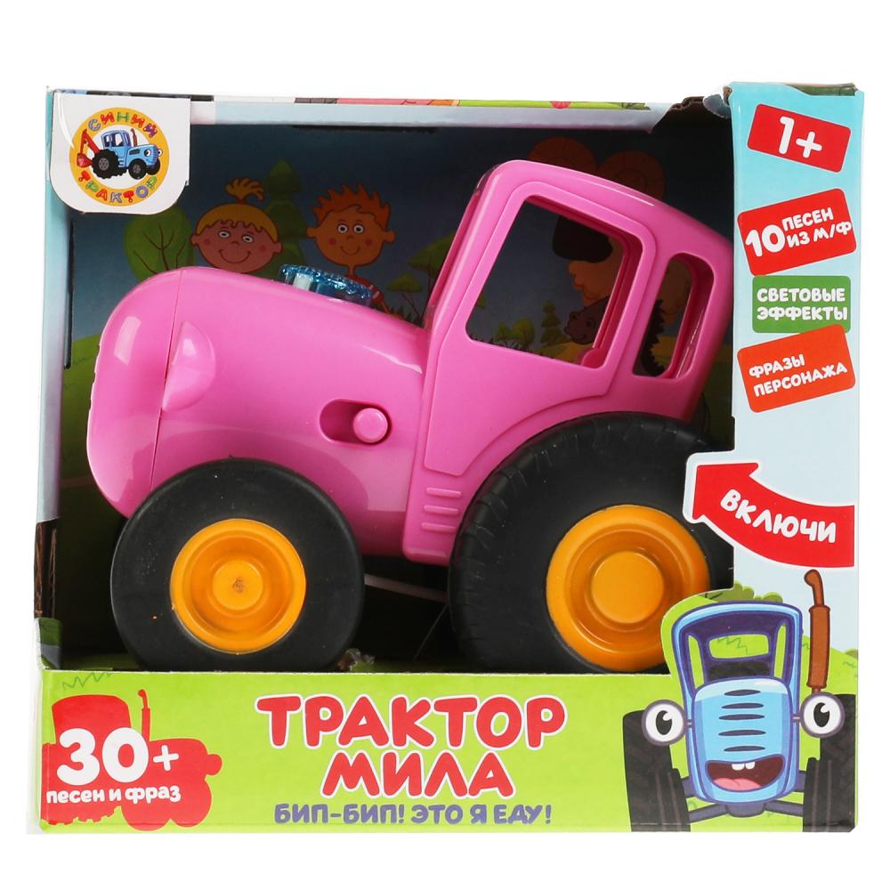 Игрушка-каталка УМка Синий трактор Мила 30 песен и фраз со светом HT1120-R