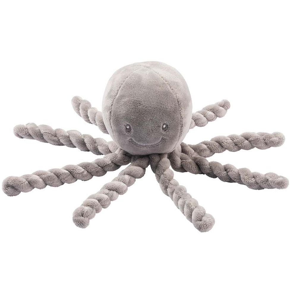 Игрушка мягкая Nattou Musical Soft toy Lapidou Octopus Осьминог grey 877558