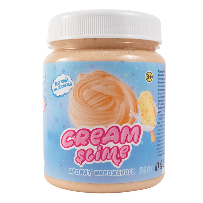 Игрушка Slime Cream-Slime с ароматом мороженого, 250 г SF02-I Фабрика игрушек