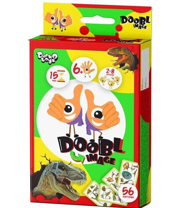 Карточная игра Doobl Image. Динозавры Danko Toys