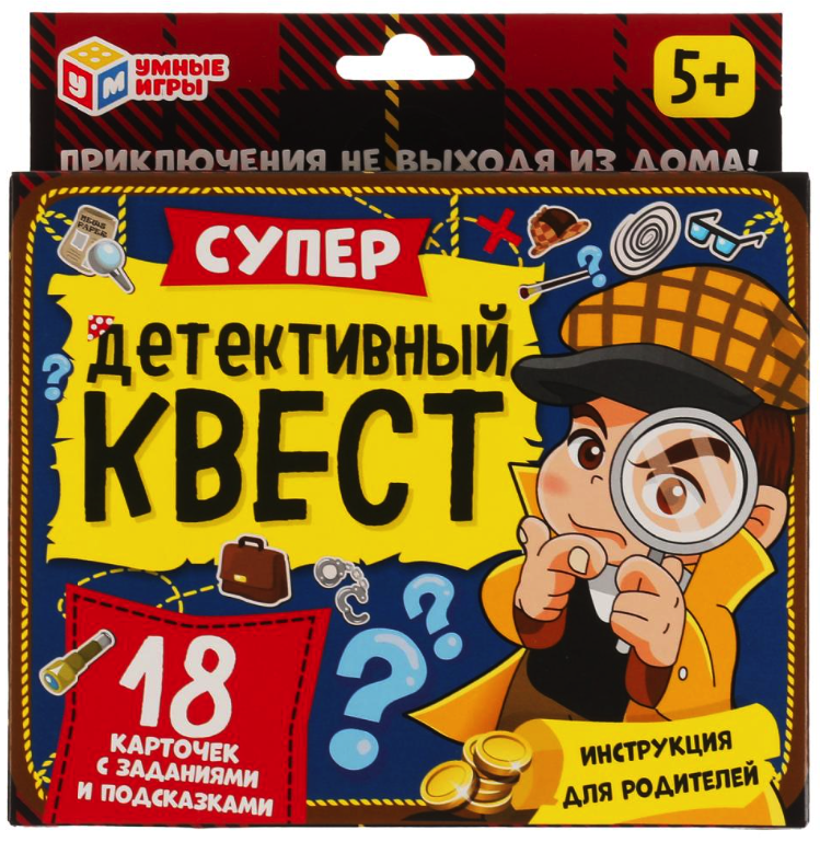 Карточная игра Супер-детективный квест Умные игры