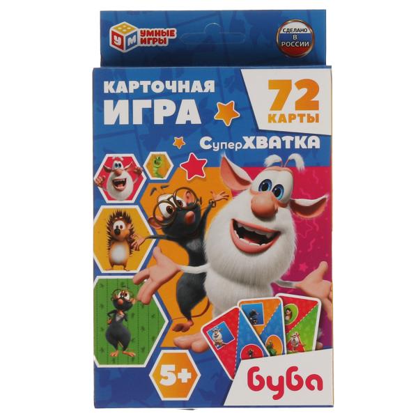 Карточная игра Умные игры Буба. Суперхватка карточки 72 шт. 4680107921727