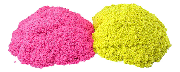 Кинетический песок WABA Fun Kinetic Sand розовый и желтый 2,27 кг