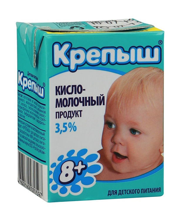 Кисло-молочный продукт Крепыш 3,5% с 8 месяцев бзмж