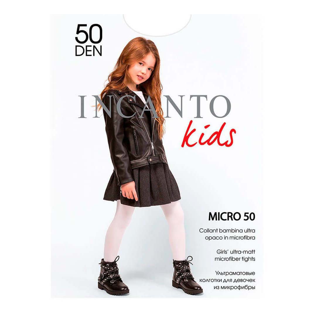 Колготки детские Incanto Kids цв. белый 50 den р. 140-146