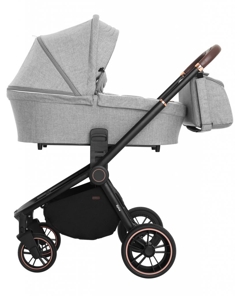 Коляска 2 в 1 Carrello Epica CRL-8510/1 Silver Grey (черная рама