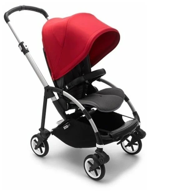 Коляска прогулочная Bugaboo Bee6 base шасси Alu/Grey/Red 500302GR01/500305RD01 в комплекте