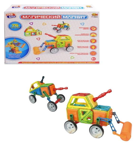 Конструктор Junfa Toys Магический магнит 76 деталей PT-01349