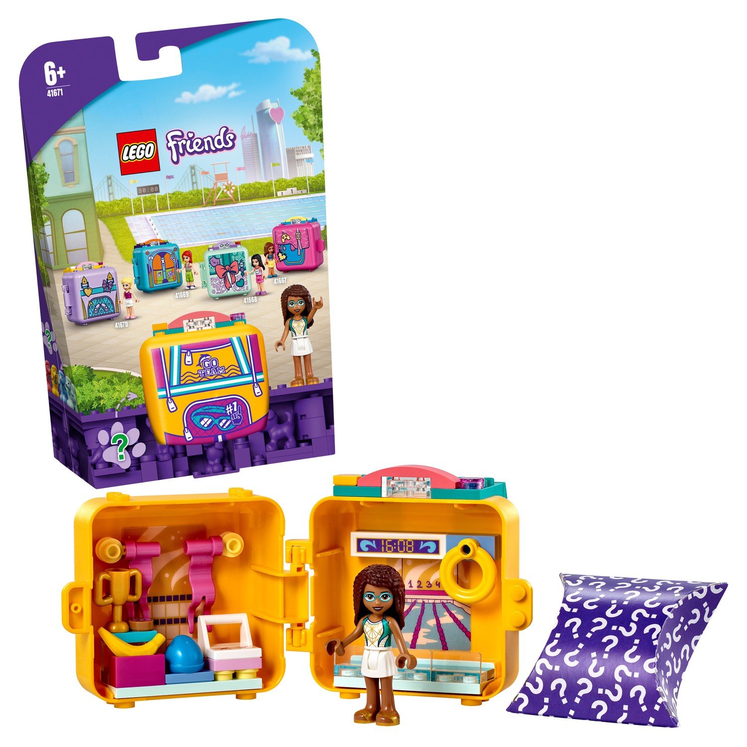 Конструктор LEGO Friends Кьюб Андреа для плавания 41671