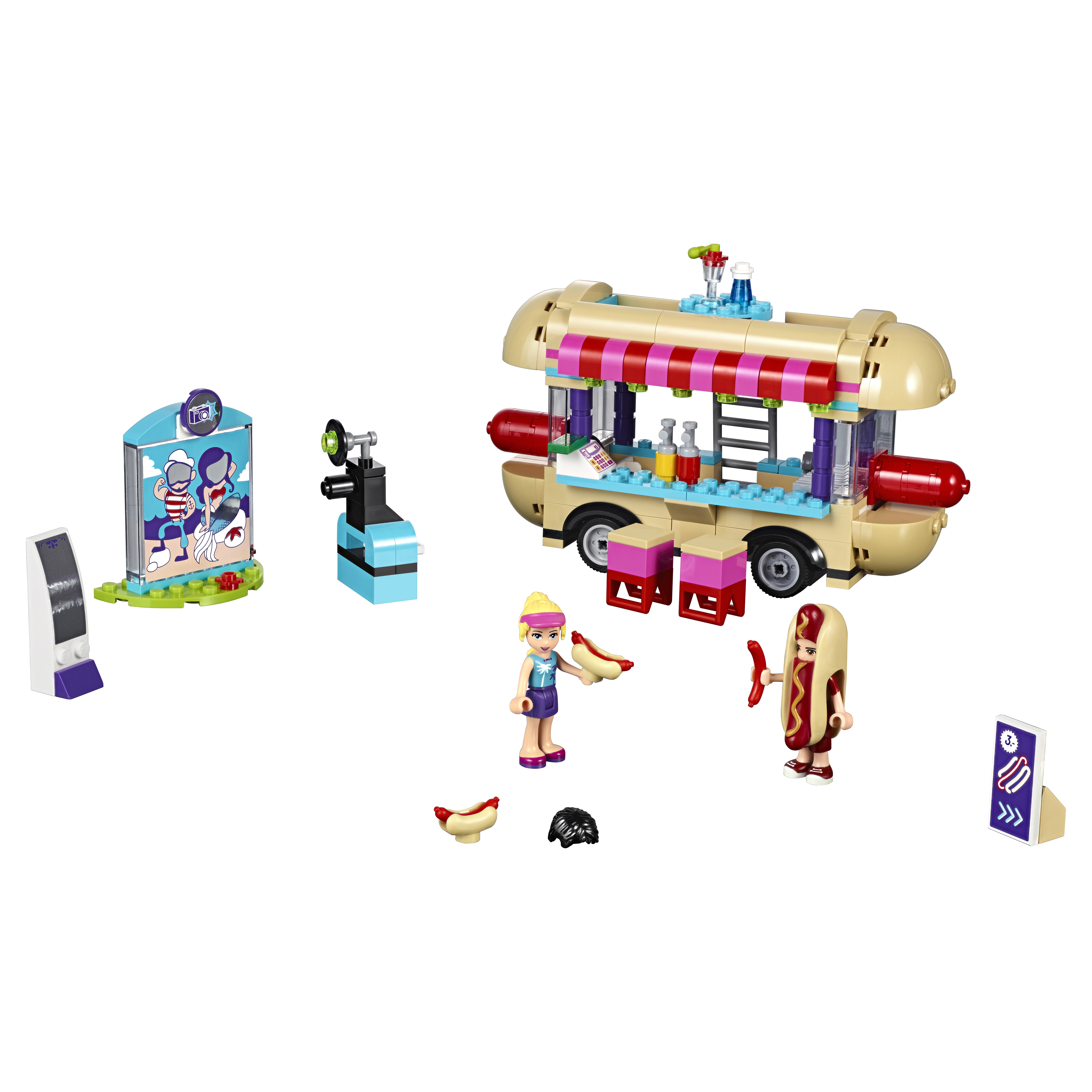 Конструктор LEGO Friends Парк развлечений: фургон с хот-догами (41129