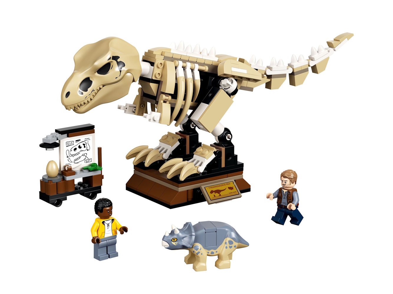 Конструктор LEGO Jurassic World Скелет тираннозавра на выставке 7694