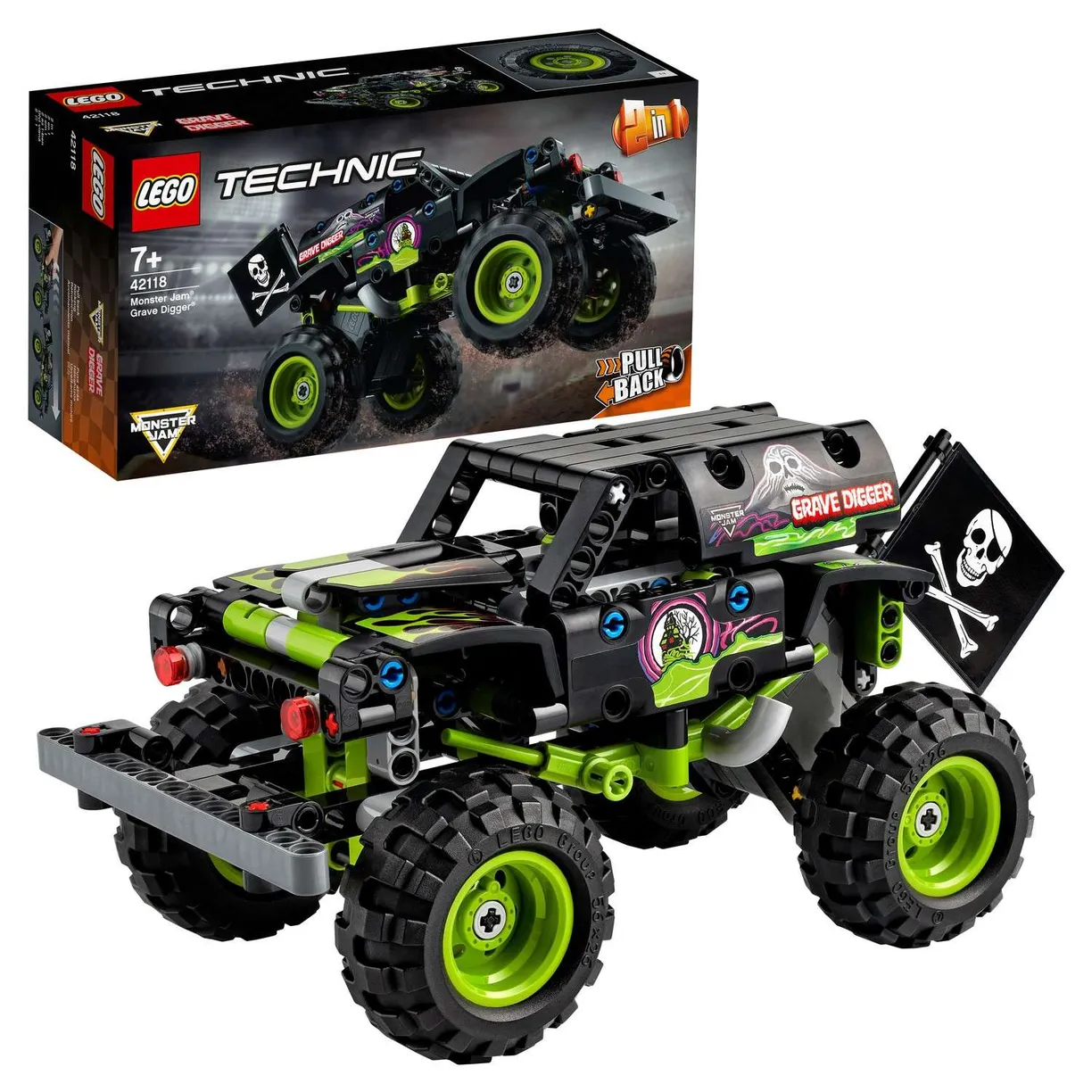 Конструктор LEGO TECHNIC Monster Jam Grave Digger 42118