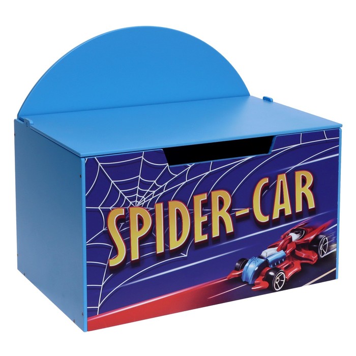 Контейнер-сундук с крышкой SPIDER CAR, цвет синий