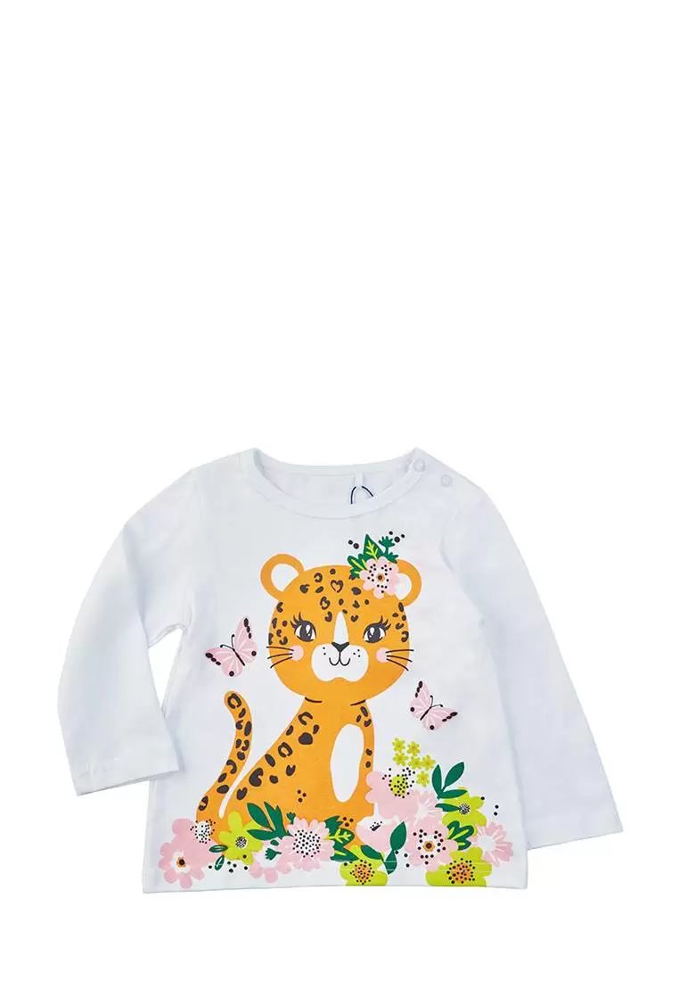 Лонгслив детский Kari Baby SS23B09500703, белый, 74