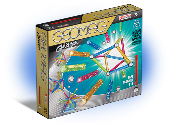 Магнитный конструктор GEOMAG 531 Glitter 30 деталей