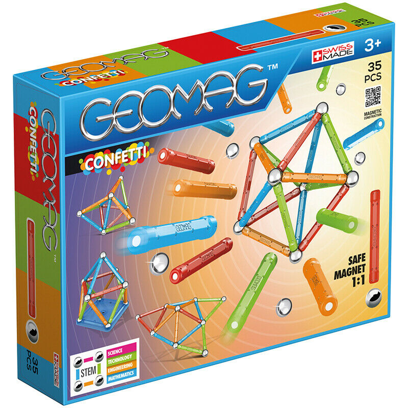 Магнитный конструктор Geomag Confetti 35 деталей