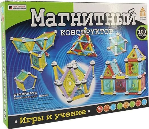 Магнитный конструктор Kari, 100 элемент. BT536039