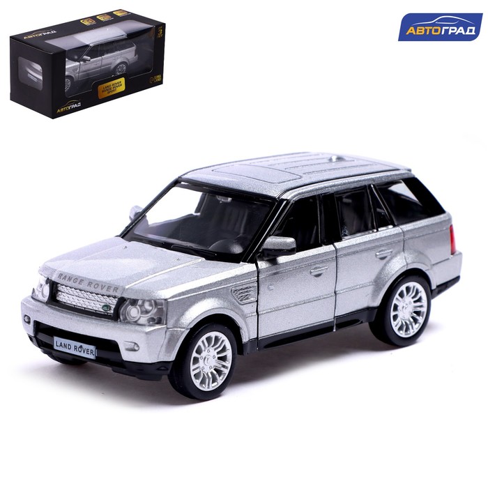 Машина металлическая LAND ROVER RANGE ROVER SPORT,1:32, открываются двери, инерция, серый