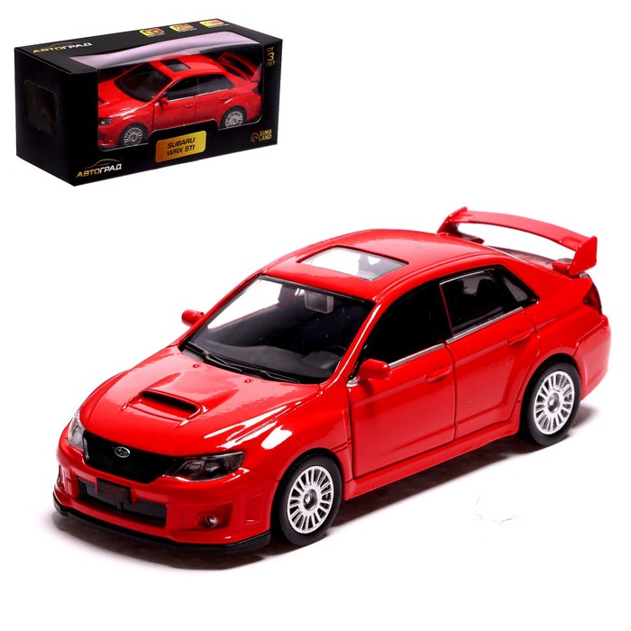 Машина металлическая SUBARU WRX STI, 1:32, инерция, открываются двери