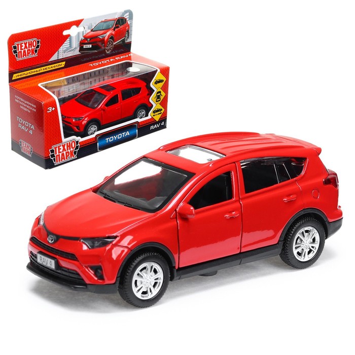 Машина металлическая TOYOTA RAV 4, 12 см, открывающиеся двери, инерционная