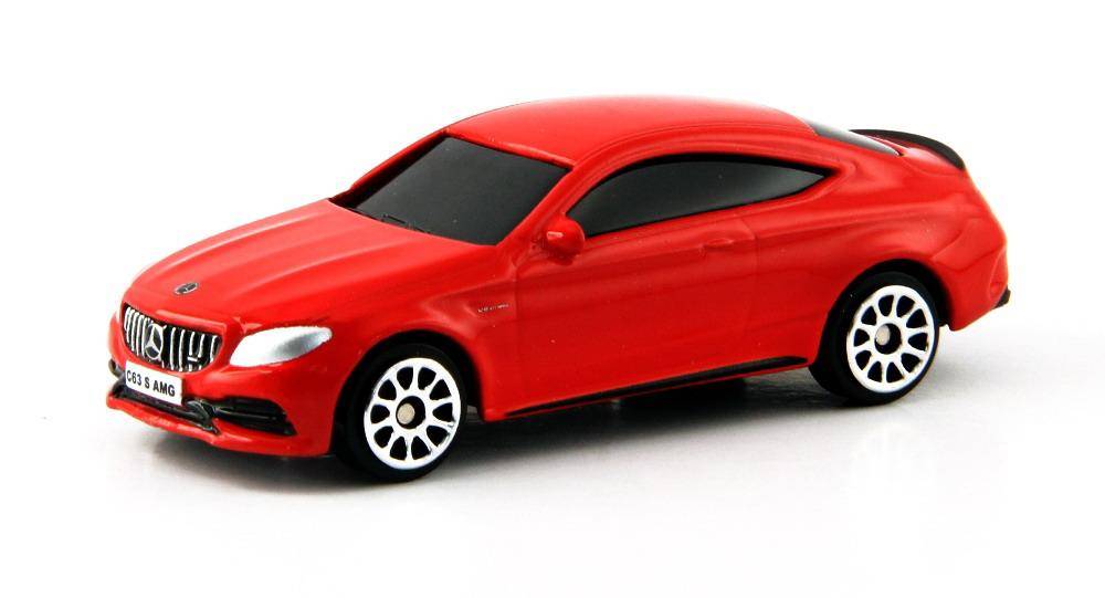 Машина Uni Fortune RMZ City 1:64 Мерседес Бенц C63 S AMG Coupe 2019 (красный) 344991S-RD