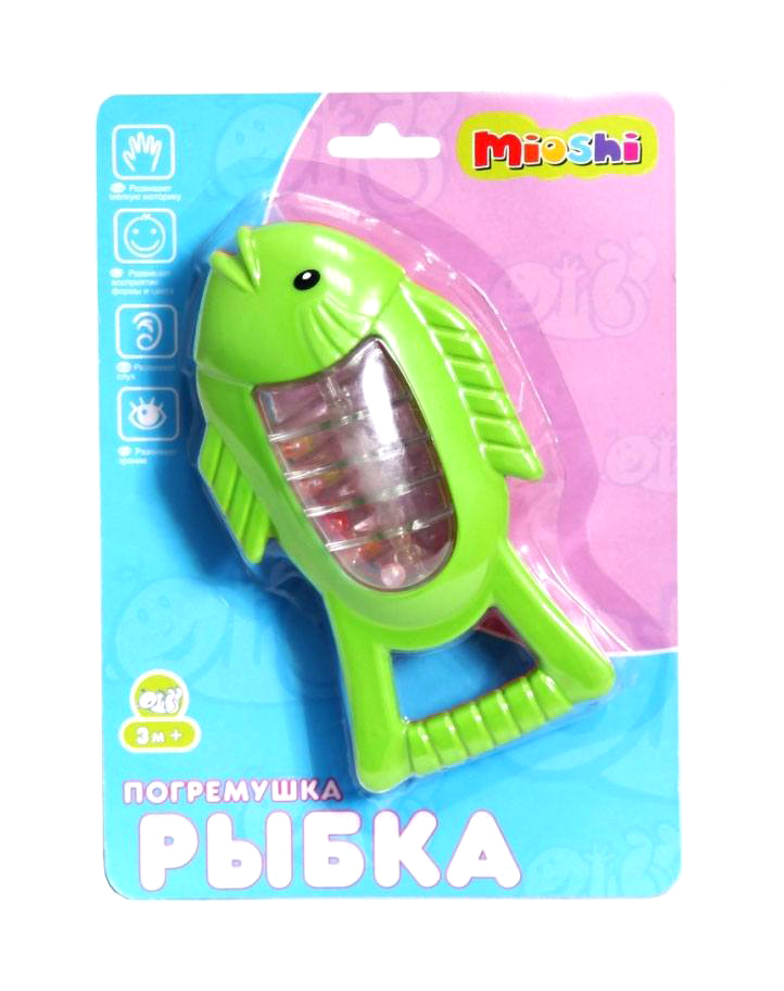 Mioshi Погремушка Рыбка (в ассорт.) Mioshi