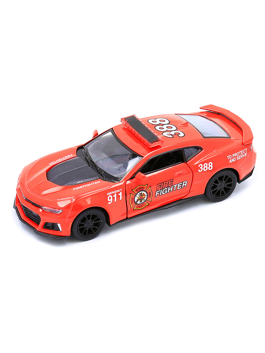 Модель машины Kinsmart Camaro ZL1 2017 (Firefighter) инерция 1:38 KT5399WPR