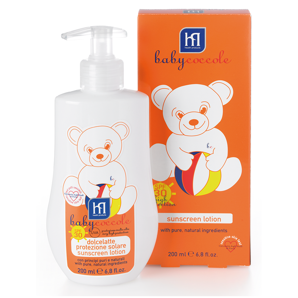 Молочко солнцезащитное HP Babycoccole Spf 30+ 200 мл